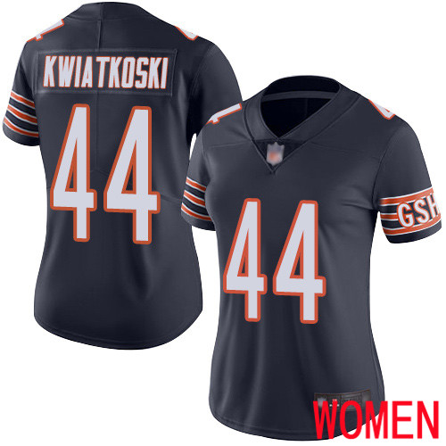 Chicago Bears Limited Navy Blue Women Nick Kwiatkoski Home Jersey NFL Football 44 Vapor Untouchable